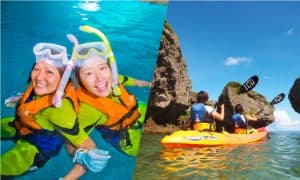 幅広い年代が参加するシュノーケリングツアー